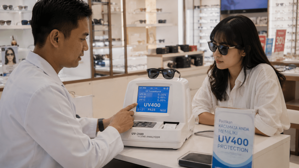 Kacamata UV400 Kini Wajib Bukan Sekadar Gaya, Ini Cara Pastikan Lensa Benar-Benar Lindungi Mata 4 Kacamata UV400 Kini Wajib Bukan Sekadar Gaya, Ini Cara Pastikan Lensa Benar-Benar Lindungi Mata